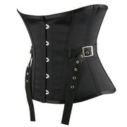 Fashion Corset Tops for Women Sexy Vintage Gothic Party Floral Lace Up Slim Corset Bustier Tube Tops Shapewear,Black